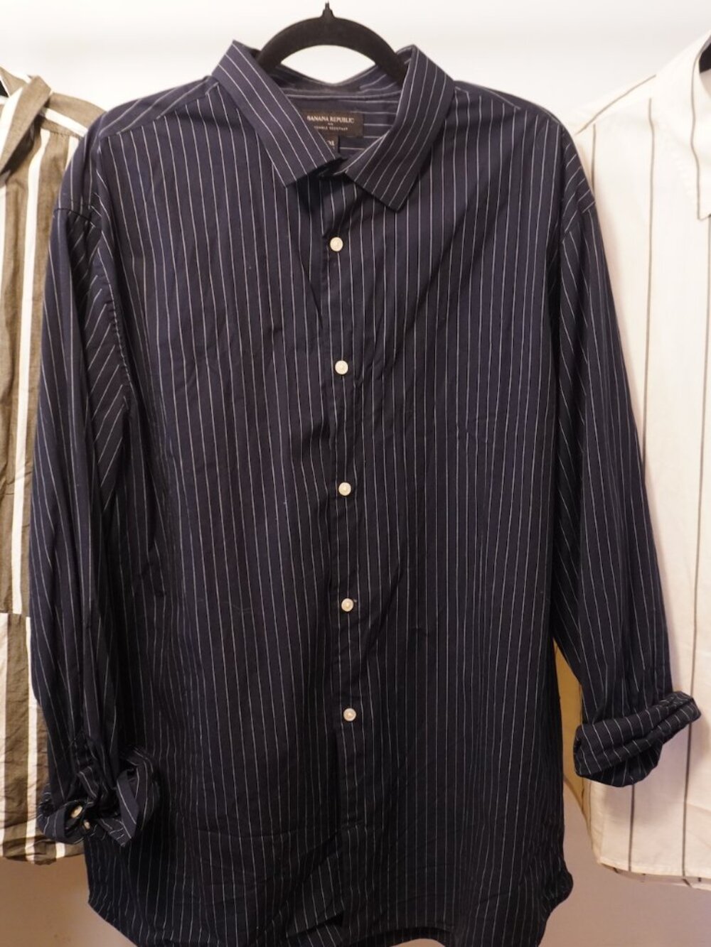 3 Striped Oversized Button-Down Shirts XL–XXL — J.Crew Everlane Banana Republic